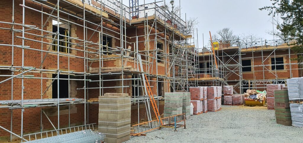 care home construction in progress in enfield